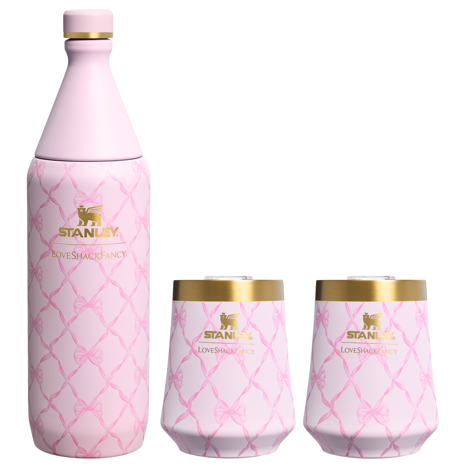 Stanley 1913 x LoveShackFancy Holiday Reserve All Day Wine Set | 34 OZ | 11 OZ